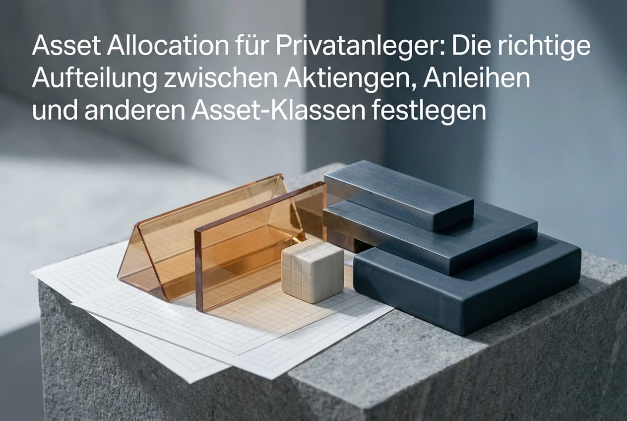 Professional header image for educational tutorial: Asset Allocation für Privatanleger: Die richtige Aufteilu...
